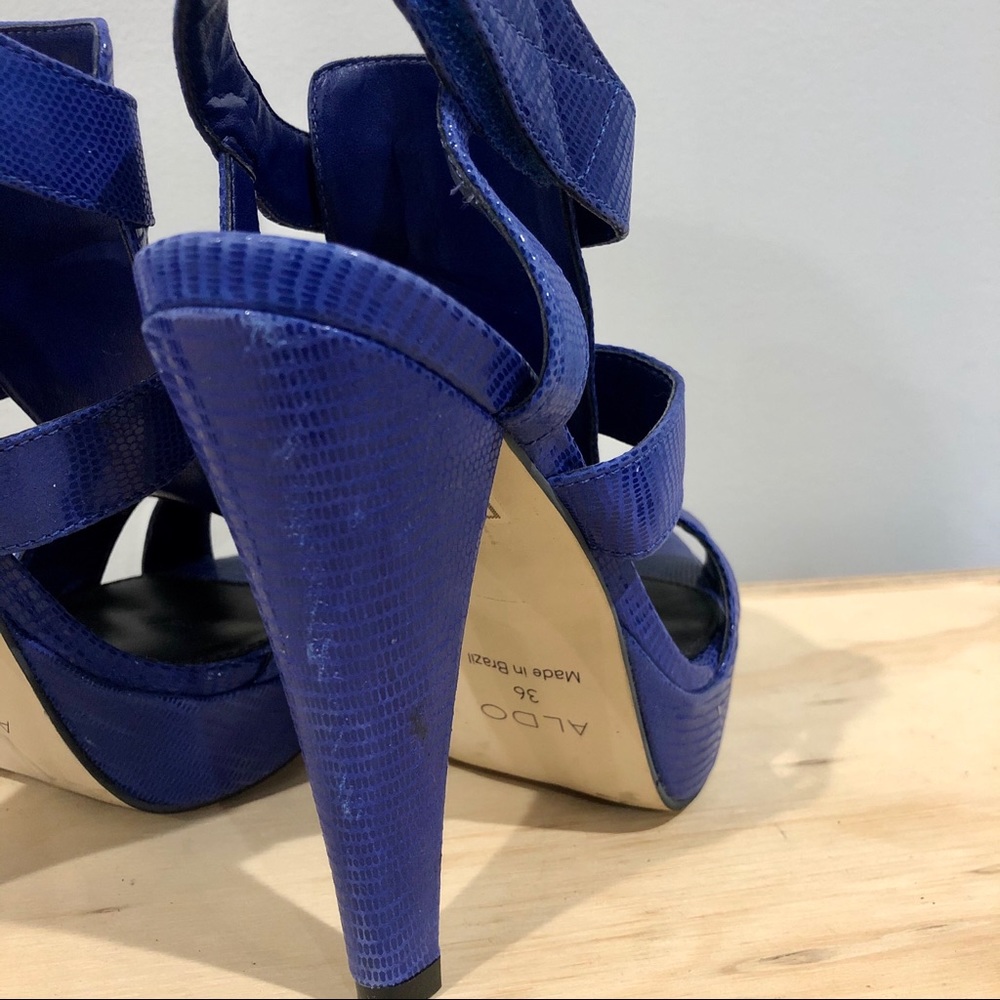 Aldo blue heels 36 - Picture 6 of 8